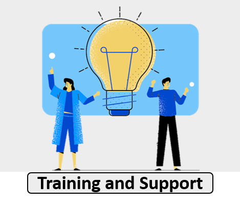 Training and Support Button